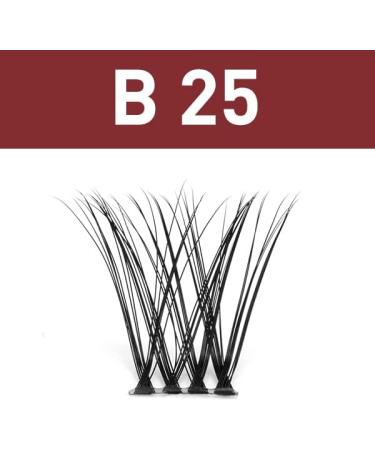 Cluster Lashes B25 D-8-16 MIX | Mega Volume Soft Fluffy Eyelash Extensions for DIY Individual Lash Clusters - C D Curl Option | 72 Clusters - B&Q - Buy Online on SooperMarket.com