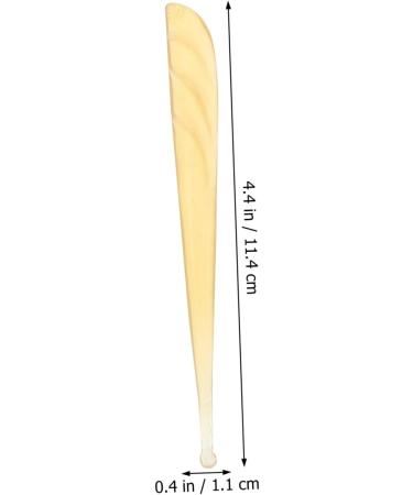 Healifty 2 Pcs Wood Croissant Ear Pick Set - Ear Cleaning Tools for Travel, Earwax Removal Tool with Ear Plugs and Grip - Light Yellow 11.5x1.2x0.3cm - Buy Online on SooperMarket.com