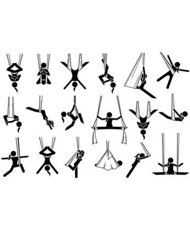 Maxwelly Aerial Yoga Swing Hammock Grey - Gym & Home Fitness Inversion Tool - Buy Online on SooperMarket.com