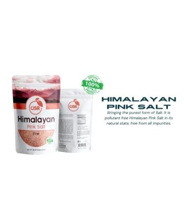 OSR Chef Himalayan Pink Salt 5 lbs Bag - Hand Extracted from the Foothills of the Himalayan Range - Buy Online on SooperMarket.com