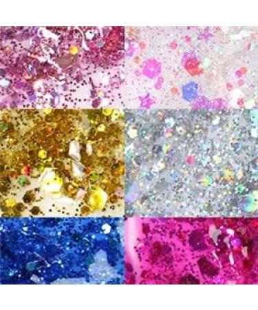 Go Ho Pink Face & Body Glitter Gel - Holographic Chunky Sequins Glitter for Concerts & Festivals | Long Lasting Glitter Makeup for Eye, Lip, Hair & Nails - 52g - Buy Online on SooperMarket.com