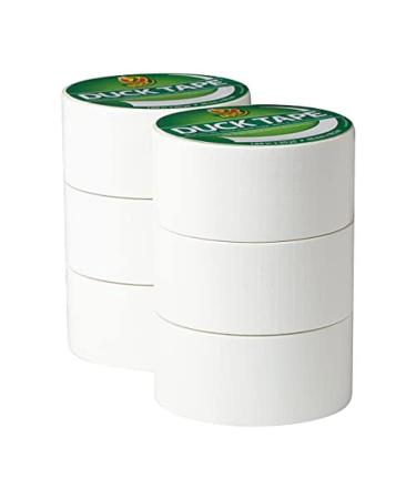 Duck Brand 1265015_C Duck Color Duct Tape, 6-Roll, White, 6 Rolls White 6-Roll