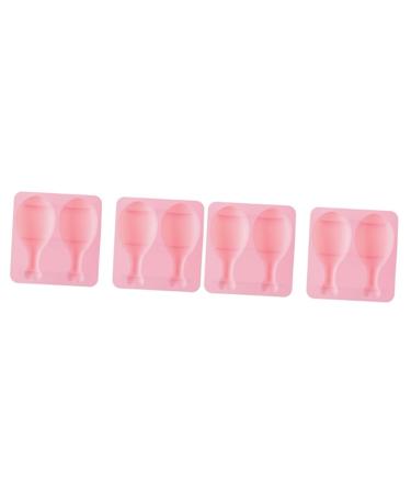 HOMSFOU 4 Pcs Silicone Molds Fondant Molds De para Gelatinas Silicone Cake Mold Silicone Baking Mold DIY Baking Molds Complementary Food Drumstick Pinkx2pcs 15.8*14.9 CMx2pcs