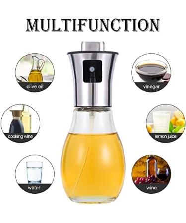 Miiepls Glass Oil Sprayer Bottle Vinegar and Oil Sprayer Vinegar Sprayer Set Oil Sprayer for Hot Air Fryer Oil Sprayer for Cooking Oil for BBQ Cooking Salads Baking Picnic and Grilling 100 ml - Buy Online on SooperMarket.com
