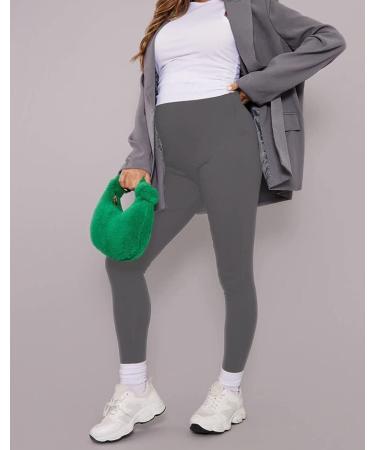 SHADOW DANCE UK Maternity Over Bump Leggings - 10 Light Grey | Pregnancy Baby Tights Support - Buy Online on SooperMarket.com