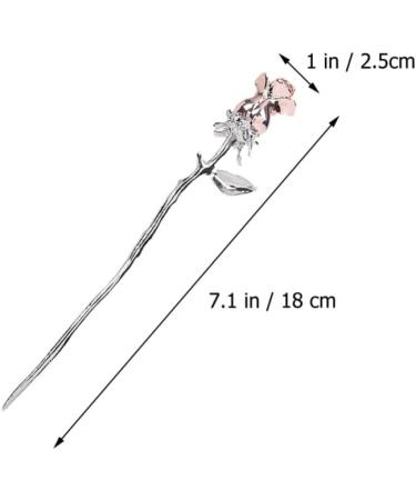 minkissy Metal Chopsticks Metal Chopsticks Rose Metal Hairpin Hanfu Headdress Sticks Bun Hair Pin Chignon Pin Women Girls Hair Accessories 3 Color Hair Accessories Hair Accessories - Buy Online on SooperMarket.com