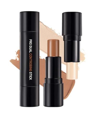 Cream Bronzer Contour Stick, Concealer Stick,Highlighter Makeup Stick, Highlight make up,cream contour palette,Waterproof Professional Highlighter Contour Face Makeup (1) #01