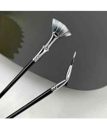 Dolly Mascara Fan Brush Set for Lashes and Eyebrows - 4PCS Makeup Tools - Buy Online on SooperMarket.com