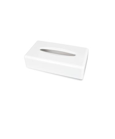 Hypafole cosmetic wiper box |White -colored donor made of plastic |Modern minimalist design |Table and wall placement |with assembly set (white -colored plastic) white -colored plastic donor