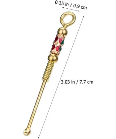 3Pcs Micro Mini Scoop Earwax Removal Kit - Tiny Gold Set Lab Spatula for Glitter Mica, Cleaning Tools - Buy Online on SooperMarket.com
