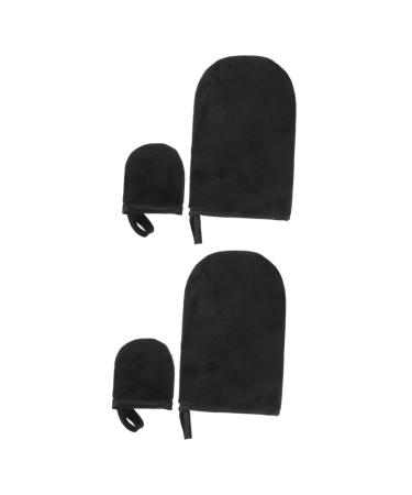 minkissy Gel Nails 2 Sets Tanning Gloves Sponge Black or Gelnails