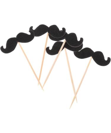 Luzhengyang 20pcs Mustache Stick Cupcake Birthday Wedding Cake Topper - Buy Online on SooperMarket.com