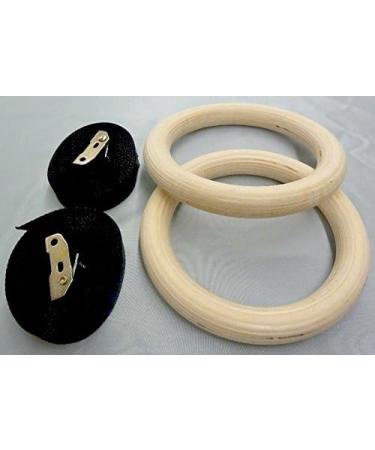NEXPRO Wood Gymnastic Rings - Olympic Strength Training Rings for Gym - Wooden Gymnastics Rings - Buy Online on SooperMarket.com