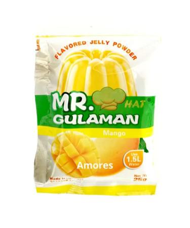Pack of 3 Mr. Gulaman Mango Flavour Jelly Powder Made from Seaweed Extract 25g