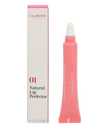 Clarins Natural Lip Perfector | Award-Winning | Sheer Finish Lip Gloss | Instant 3D Shine | Nourishing  Hydrating  Softening and Lip Plumping | Contains Natural Plant Extracts With Skincare Benefits 01 - Rose Shimmer