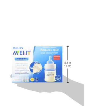 Philips Avent Anti-colic Baby Bottles Clear 4oz - 3 Piece Set, 3 Count - Buy Online on SooperMarket.com