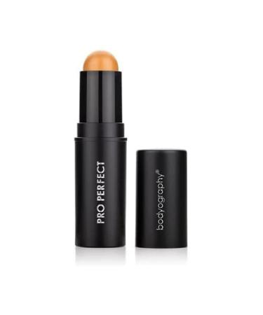 Bodyography Pro Perfect Foundation Stick - Demi-Matte Finish with A Natural Look - Enhancer for Concealing  Highlighting  and Contouring - Vitamin C & E (Caramel)