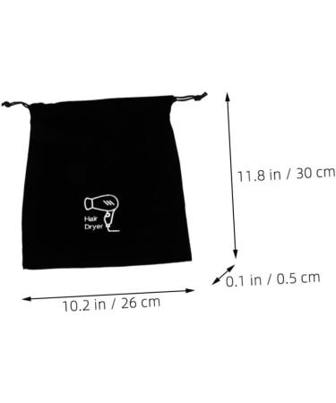Baluue 2pcs Velvet Bag Hair Dryer Bag Hair Curler Travel Bag Hair Dryer Travel Pouch Hair Tools Travel Bag Travel Makeup Bag Travel Bag for Blow Dryer and Hair Tools Blow Dryer Bag 30.00X26.00X0.50CM Black - Buy Online on SooperMarket.com