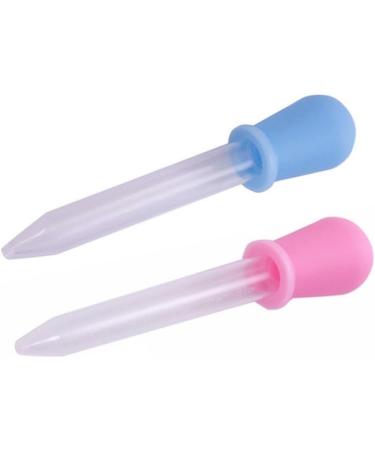 2pcs Baby Medicine Feeder Medicine Dropper Feeder Newborn Liquid Dropper Silicone 5ml Pipette Medicine Dispensers (Blue+Pink) Baby products - Buy Online on SooperMarket.com