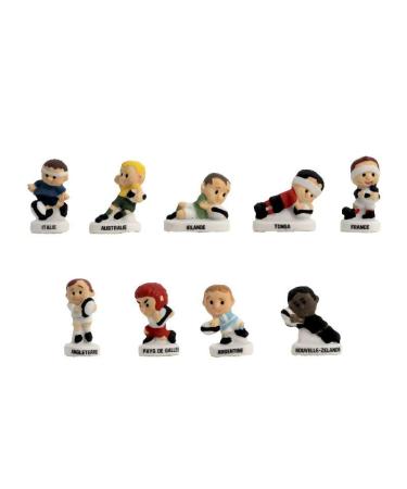 Faistongateau - Kids Around Rugby theme beans - Collectible beans for Epiphany King Cake - Multicoloured beans