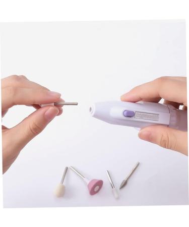 Electric Nail File Electric Manicure Drill Pedicure Nail File Set Mini Nail Drill with 5 Grinding Head Manicure Set for Women (Battery Not Included) - Buy Online on SooperMarket.com