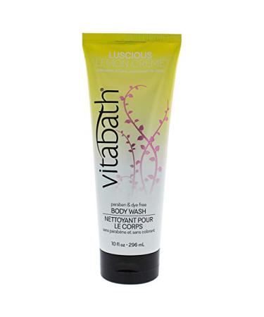 Luscious Lemon Creme Body Wash by Vitabath for Unisex - 10 oz Body Wash