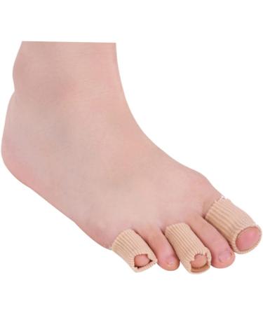 Healifty 6 Pcs Toe Cover Men's Gel Silicone Sleeves - Anti-Friction Toe Tubes & Finger Sleeves, Beige, Reusable & Cuttable - Buy Online on SooperMarket.com