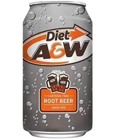 A&W Diet Root Beer (PACK OF 24) - BOX OF 12 X 2 - Caffeine Free. - Buy Online on SooperMarket.com