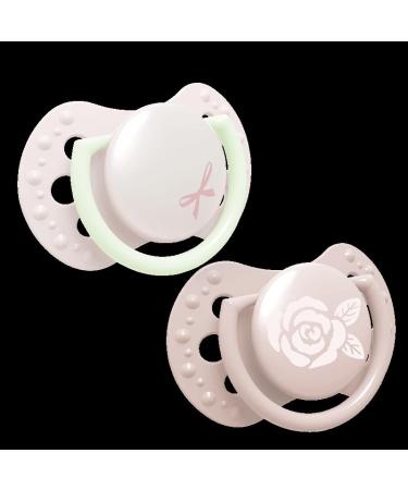 LOVI Dynamic Pacifier 0-2 Months - BPA Free Silicone Baby Shower Girl Collection 2 Pack Pink - Buy Online on SooperMarket.com