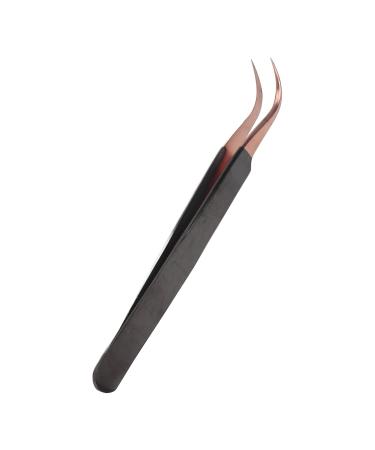 Professional Stainless Steel Eyelash Extension Tweezers | Curved Salons Tweezers for Precision Application - Buy Online on SooperMarket.com