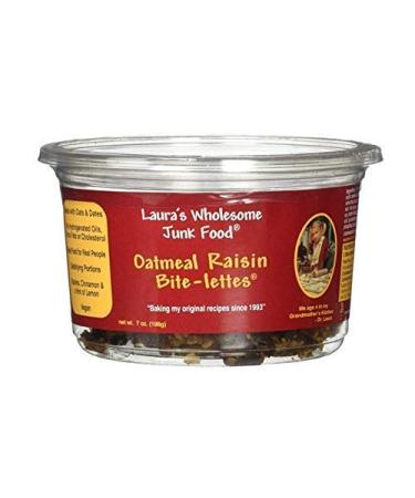 Laura's Wholesome Junk Food Cookie, Oatmeal Raisin, 7 Ounce (Pack of 6)