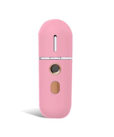 kawehiop Mist Humidifier Handheld Facial Nebulizer Moisturizing Diffuser Sprayer Professional Personal Care Vaporizer Tools Household Pink