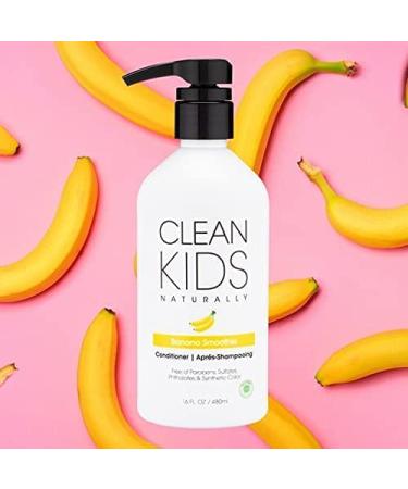 Clean Kids Naturally Banana Smoothie Conditioner 16 oz - Gentle & Nourishing - Buy Online on SooperMarket.com