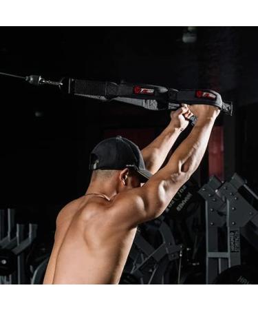 Tricep Rope Cable Attachment for Greater Range Of Motion - Dual Length Design - Buy Online on SooperMarket.com