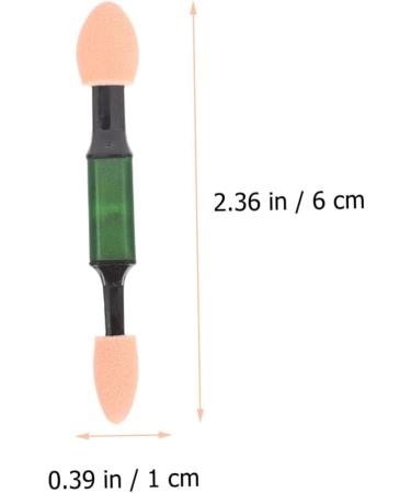 BELLIFFY 30pcs Double Ended Eye Shadow Stick Girl Eyeshadow Makeup Brush Sponge Eyeshadow Stick Rod Aluminum - Buy Online on SooperMarket.com