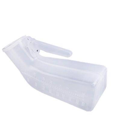 GRISDEPPD Urinal Men's Urinal 1000Ml Thick Plastic Men's Potty Bottle with Screw