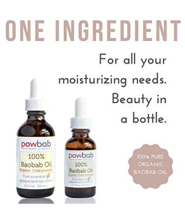 100% Organic Baobab Oil - Cold Pressed Hair & Nail Essential - Raw Skincare Moisturizer Pure Vitamin E for Scars - 1 oz - Buy Online on SooperMarket.com