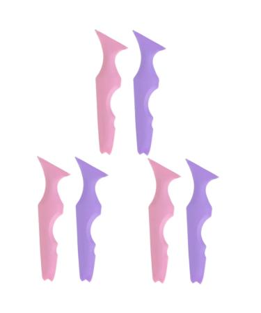 PLAFOPE 6 Pcs Silicone Beauty Ruler Eye Liner Pencils Tool Lash Tape Mascara Drawing Make up Toothpaste 15X4.15CMx3pcs Assorted Colorx3pcs