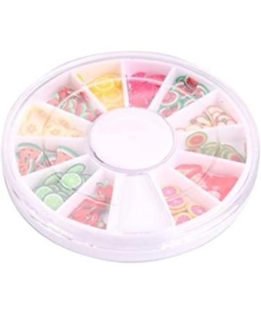 Nail art piece 1box Creative Nail Art Decoration Cute Finger Nail Fresh Fruit Multi Usage Polymer Clay Fruit Rods Sticks (12 Pattern) - Buy Online on SooperMarket.com