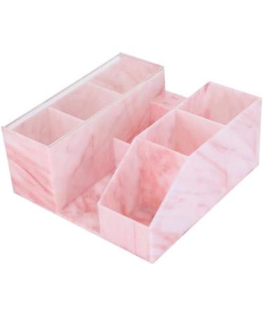 Acrylic Eyelash Beauty Organizer with Tweezers Holder | Marble Pink Display Boxes for Home and Salon - Buy Online on SooperMarket.com