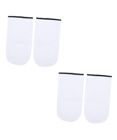 minkissy 4 Pairs Mittens Hand Treatment Mitts Skin Care Gloves Moisturizing Gloves Overnight Bath Gloves Gel Gloves Wax Gloves Hand Wax Treatment Thermal Gloves Whitening Paraffin