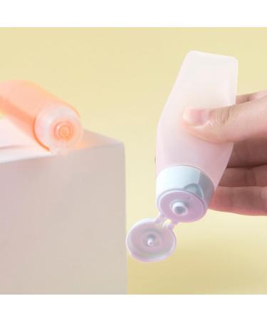 Dajidafu Travel Squeeze Bottle Portable Toothpaste Dispensing Container Refillable Empty Squeezable Dispenser Tube Household 50ML Pink - Buy Online on SooperMarket.com