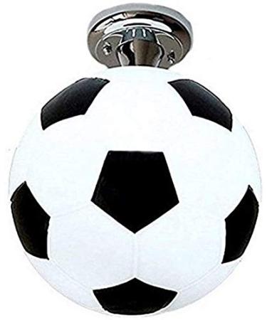 Barykep children's room lamp youth room children's room lamp football black white children led for girls and boys and lamps children's room light cartoon