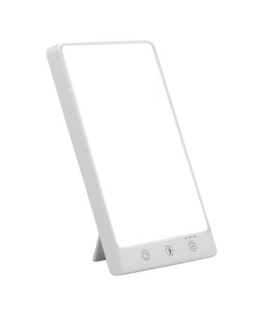 10000 Lux LED Light Therapy Lamp Portable Simulation of Daylight Lamp 2 Light Colours with Cool White Light Warm Light 6 Timer Settings Adjustable Brightness