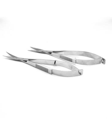 Micro Scissors Stainless Steel for Face Hair & Eyelashes | Curved Grafting Tool - Best International Shipping - Buy Online on SooperMarket.com