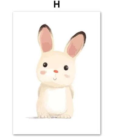 Lulupila Children's Room Decorative Poster Set - Animal Motifs for Boys and Girls - Set of 6, A4 Size - Buy Online on SooperMarket.com