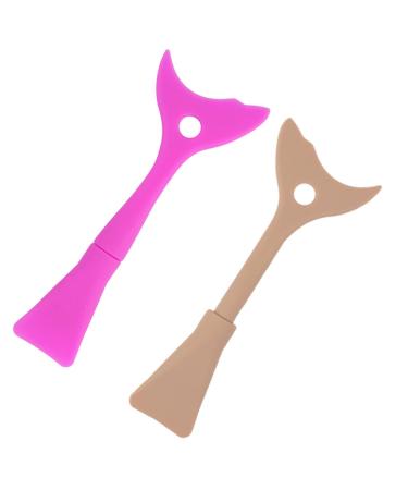 Mikinona 2pcs Eyeliner Baffle Silicone Molds Makeup Eyelash Tool Make-up Shield Supplies Miss Protection