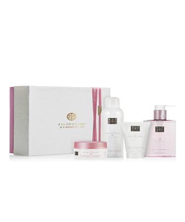 RITUALS Sakura Renewing Gift Set - Foaming Shower Gel, Exfoliating Body Scrub, Body Cream & Hand Soap with Rice Milk & Cherry Blossom - Medium