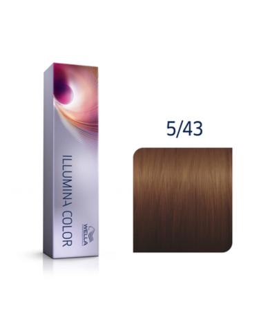 Buy Wella Illumina 5/43 Light Brown/Red Gold - 60ml & 120ml Pack | International Shipping Available - Buy Online on SooperMarket.com