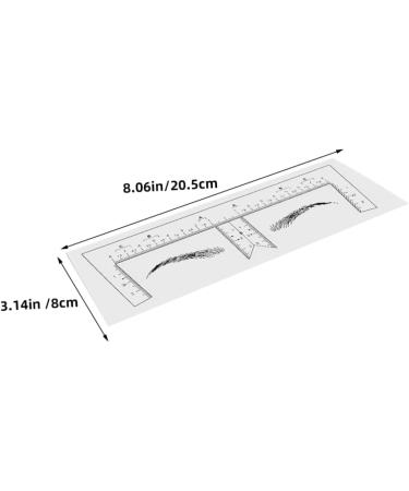 Mikinona Eyebrow Ruler 10pcs Eyebrow Design Ruler Transparent Ruler Eyebrow Guide Template Shape Disposable Measuring Ruler - Buy Online on SooperMarket.com